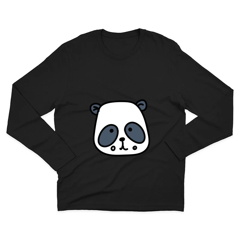 Dessins mignons de panda Homme Manches Longues T-Shirt