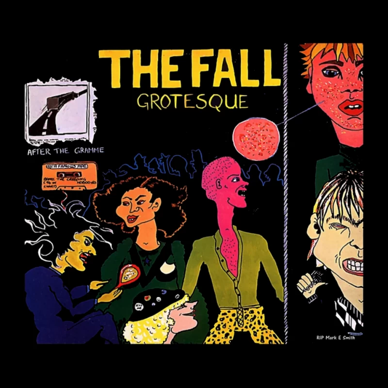 The Fall's "Grotesque" Post-Punk Album Cover Illustration Pin