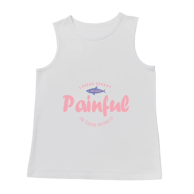 Schmerz im lustigen Hai-Design Herren Tanktops