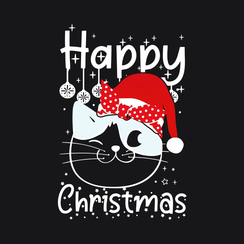 The Festive Feline Cheer Male Pullover Hoodie