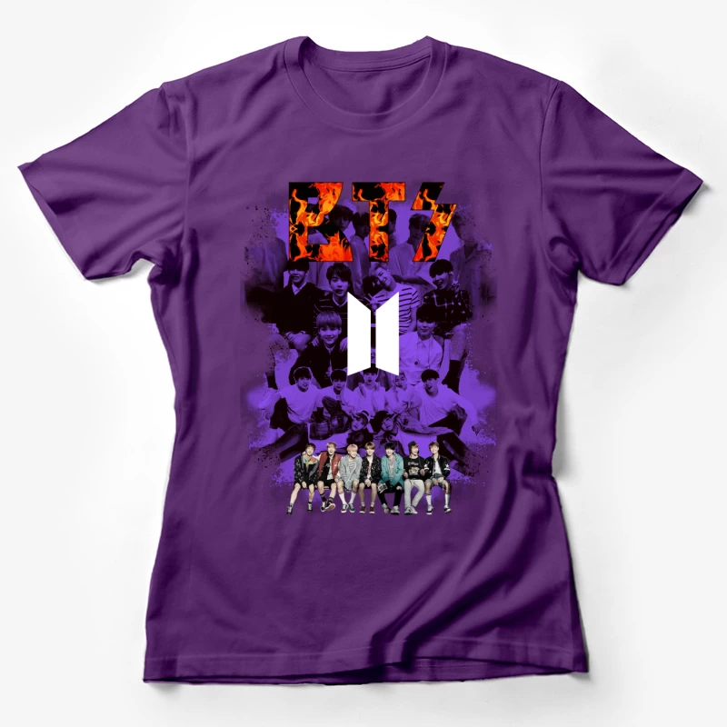 BTS K-Pop Group Art Female T-Shirt