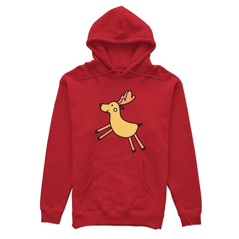Cerf mignon sautant joyeusement Femme Sweat à capuche