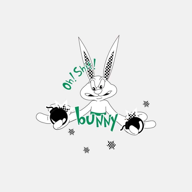 Comic-Hase mit Bomben Herren Tanktops