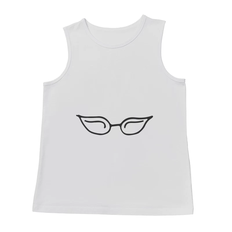Lunettes de style œil de chat minimalistes Homme Débardeur