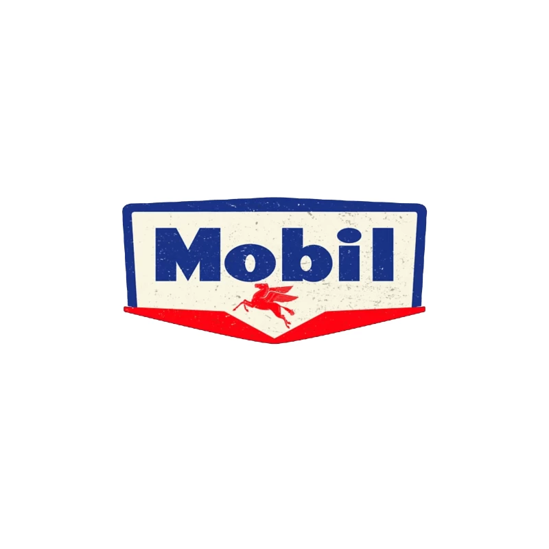 Vintage Mobil Oil Company Logo with Red Pegasus Coffee Mug