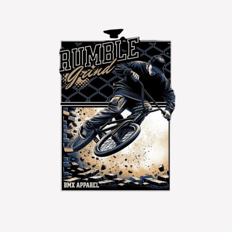 Rumble Yard BMX Action Sports Apparel Illustration Female T-Shirt