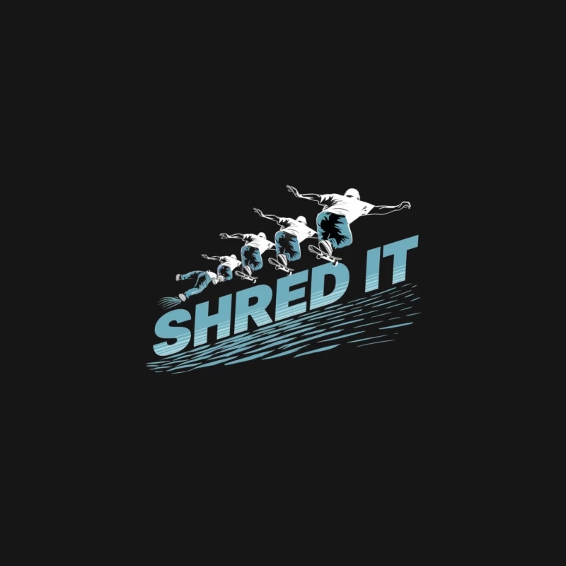 Shred It: Dynamic Snowboarding Graphic Design Mouse Pad
