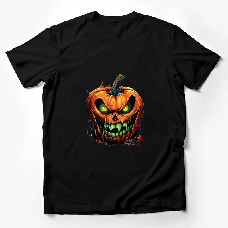 Gruselige Kürbiszeichnung Herren T-Shirt
