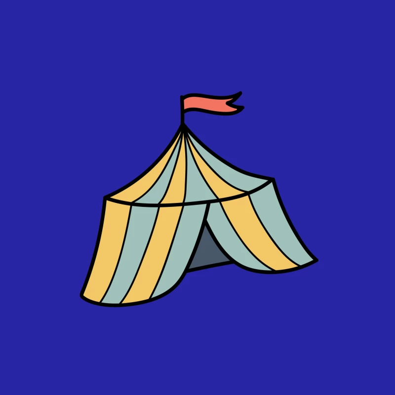 Chapiteau de cirque coloré Homme Débardeur