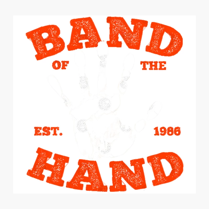 Band of the Hand Throw Pillow