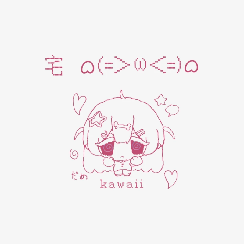 Süßes Anime-Mädchen Zeichnung Herren Langarm T-Shirt