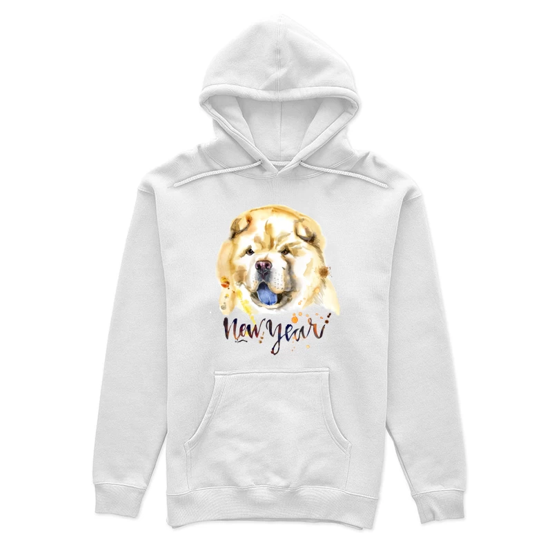 Portrait de Chien pour le Nouvel An Femme Sweat à capuche