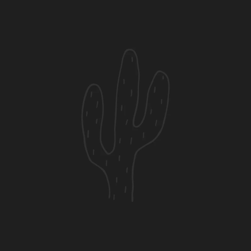 Dessin de cactus minimaliste Homme Débardeur