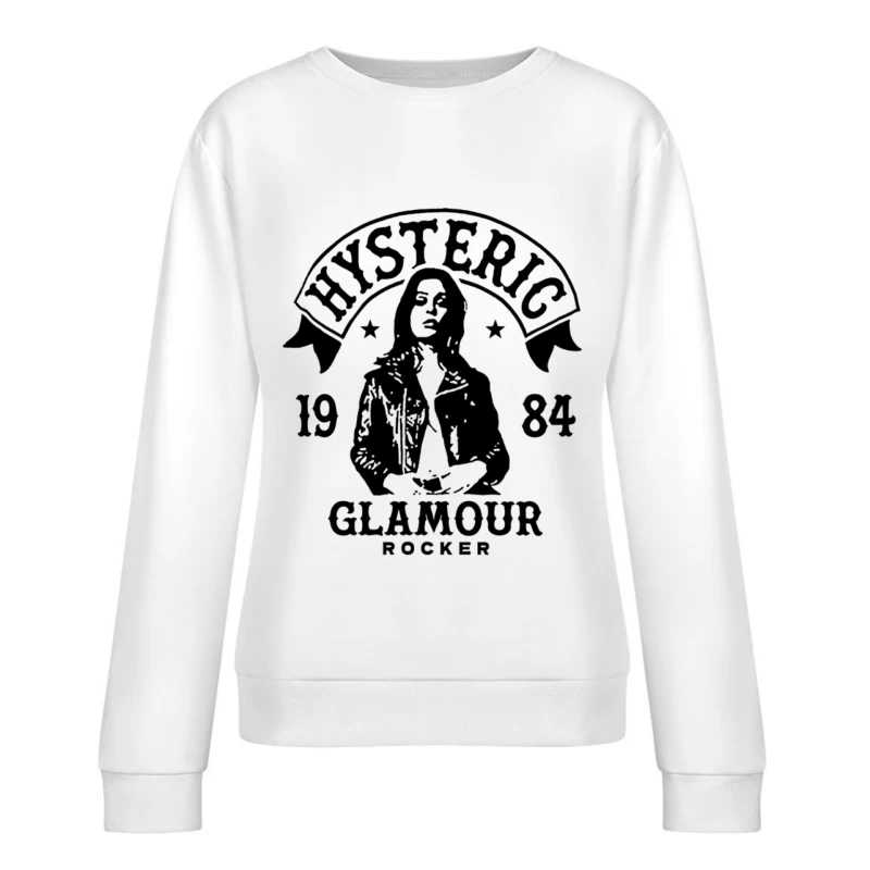 Hysteric Glamour Rocker 1984 Design Damen Pullover Sweatshirt