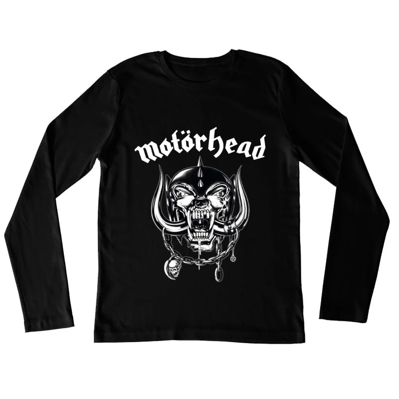 Motörhead Classic War Pig Metal Band Logo Female Long Sleeve T-Shirt