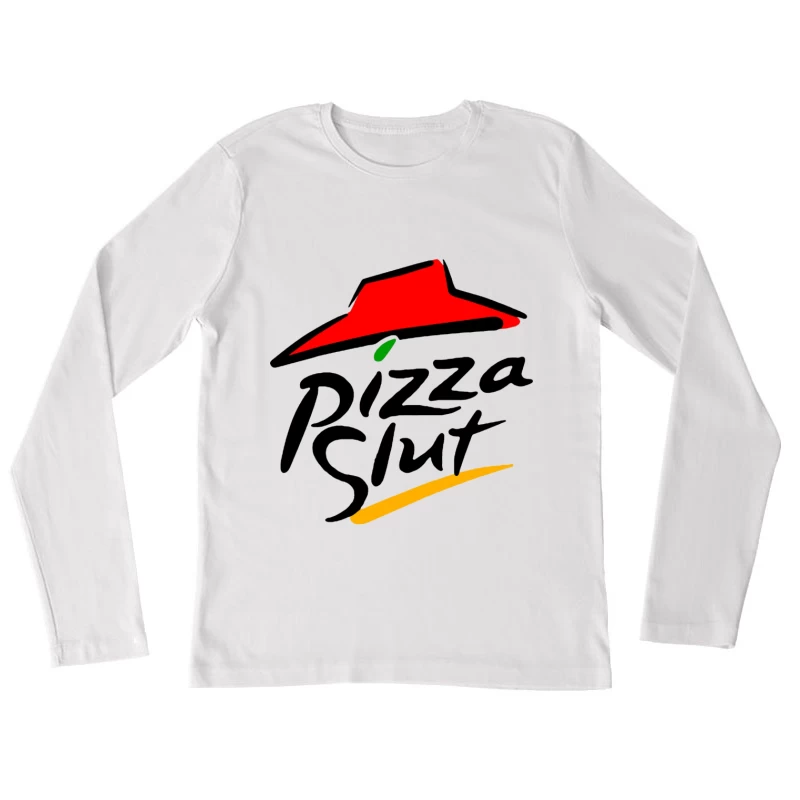 Pizza Hut Classic Red Roof Restaurant Logo Female Long Sleeve T-Shirt