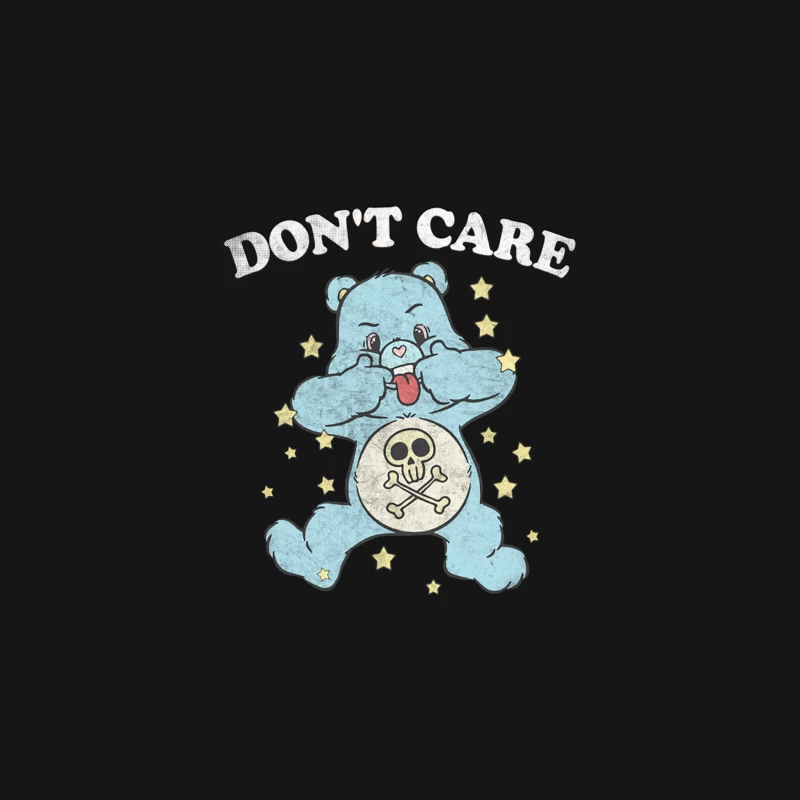 Don_t Care Bear   Existentialist Lowbrow Design Desk Mat