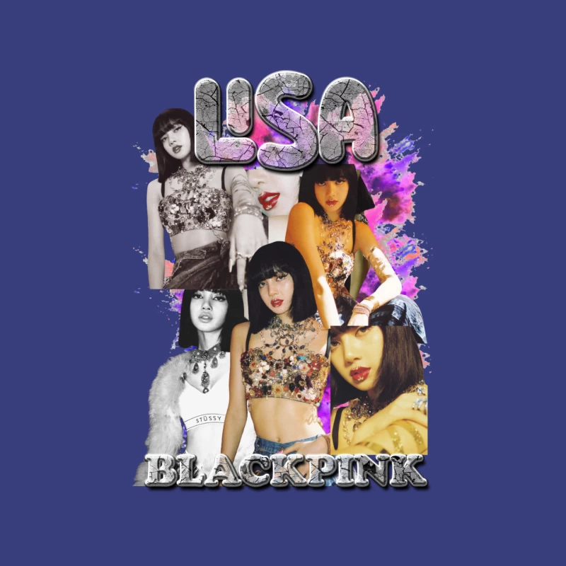 Lisa from BLACKPINK Collage Mouse Pad