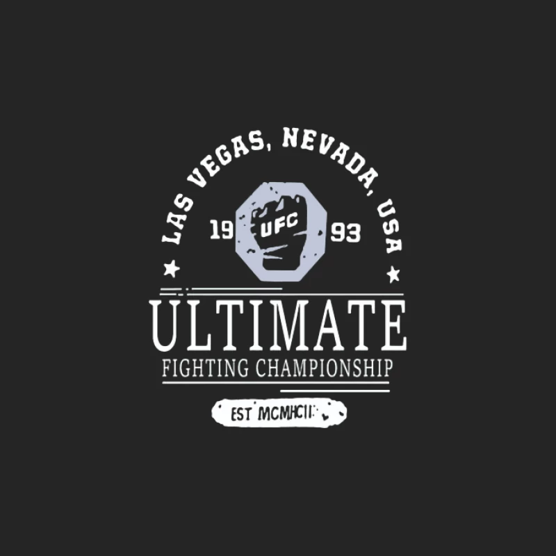 Design de Logo UFC, Las Vegas, 1993 Homme Sweat-shirt à enfiler