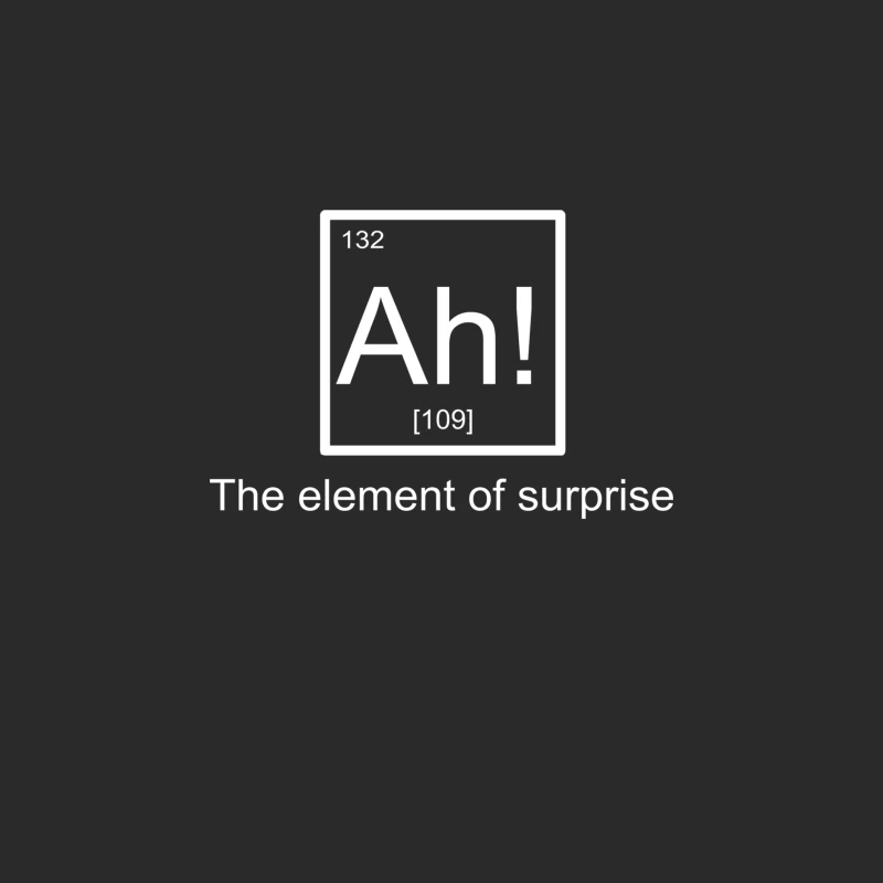Ah! The element of surprise Baseball Cap