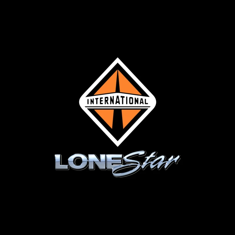 International Lonestar Truck Manufacturing Logo Design Mouse Pad