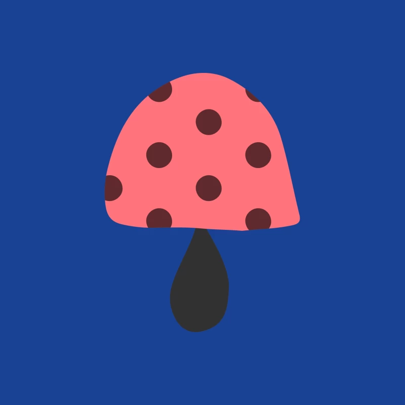 Champignon mignon à pois rouges Femme T-Shirt