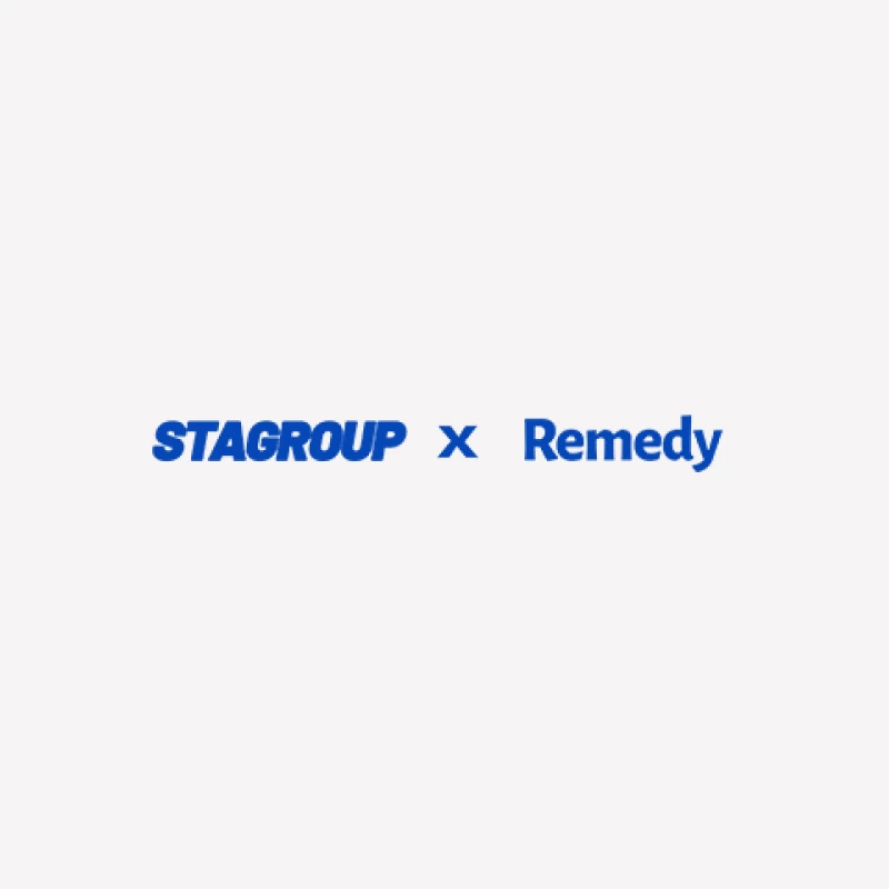 Stagroup und Remedy Kollaboration Logo Herren T-Shirt
