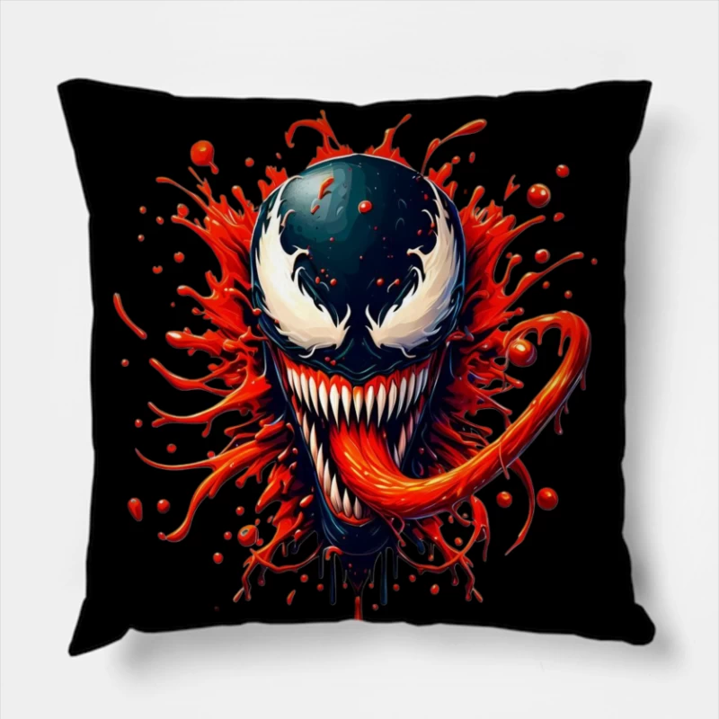 Venom Artwork Throw Pillow