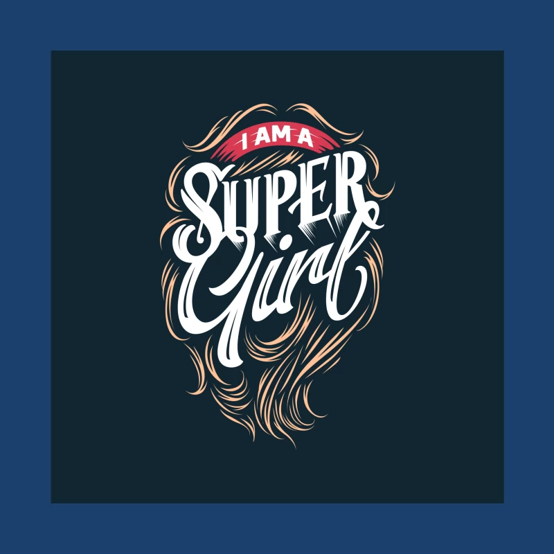 Design de typographie Super Girl Homme Sweat à capuche