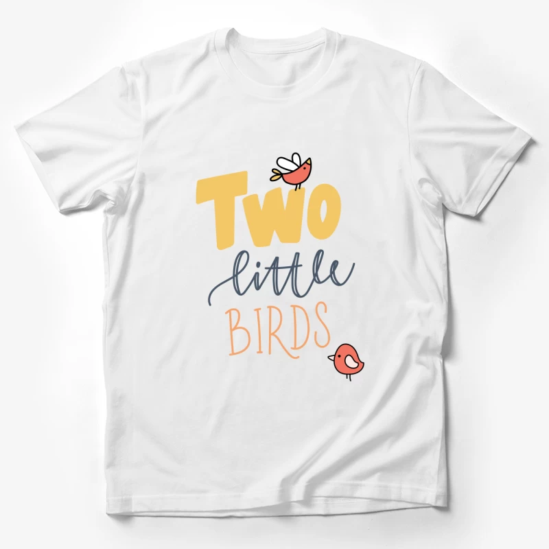 Deux petits oiseaux colorés Homme T-Shirt