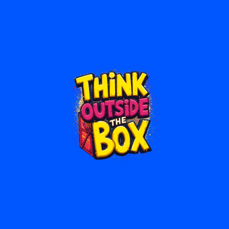 Think Outside the Box Design iPhone Case