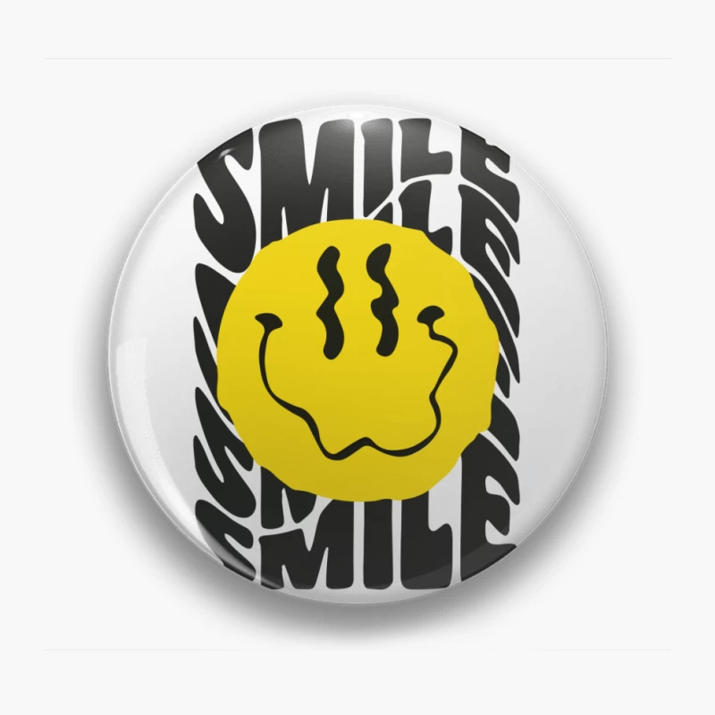 Trippy Smile – Psychedelic Vibes Pin