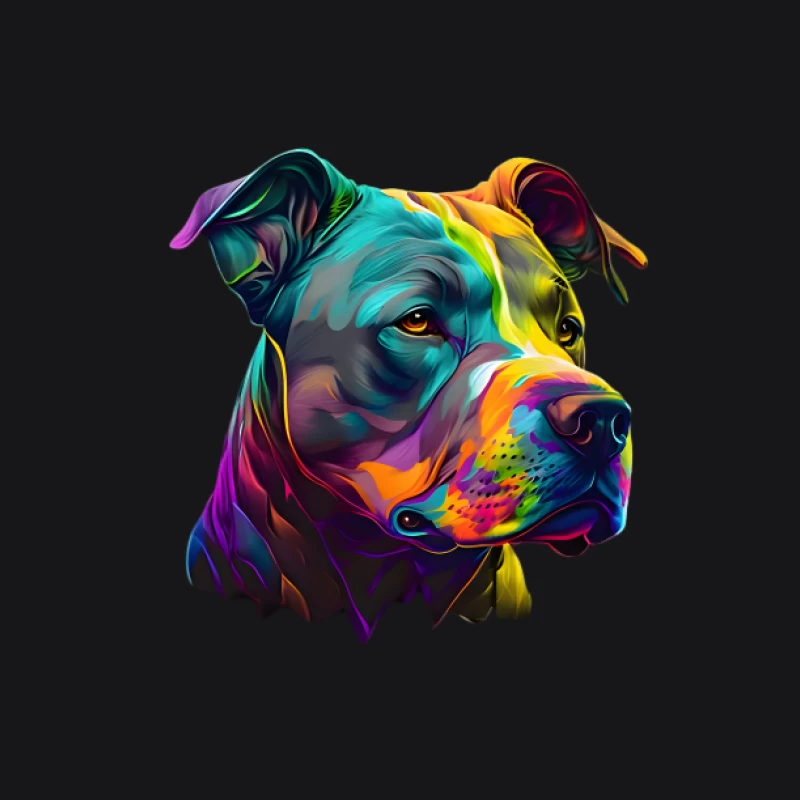 Bunte Hundekunst Damen Pullover Hoodie