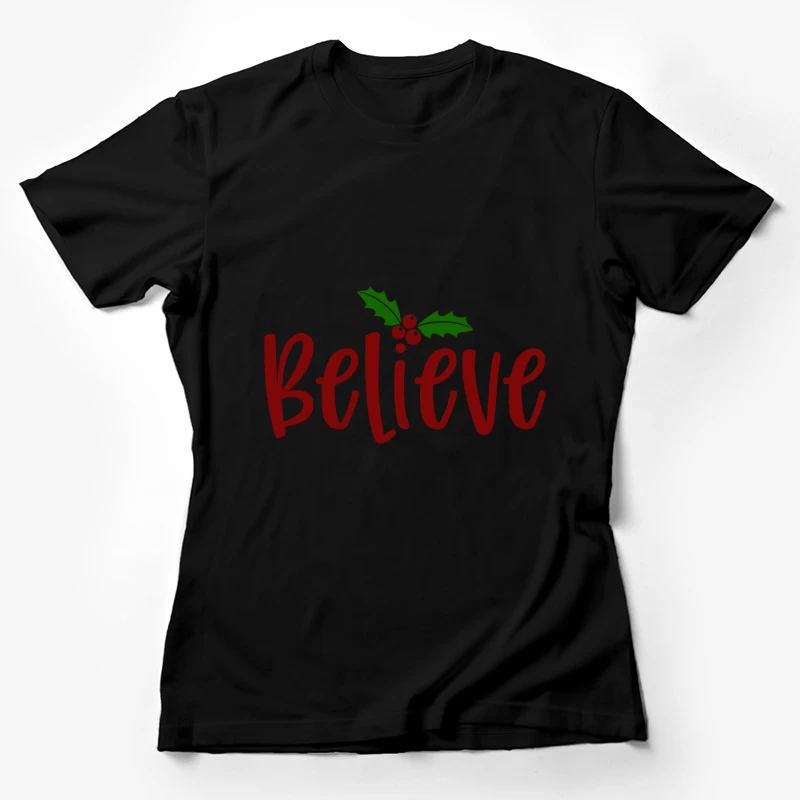 Design de Noël avec Houx Femme T-Shirt