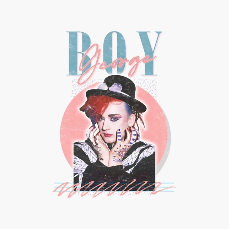 Boy George Vintage Style 80s Fan Art Design Cotton Tote Bag
