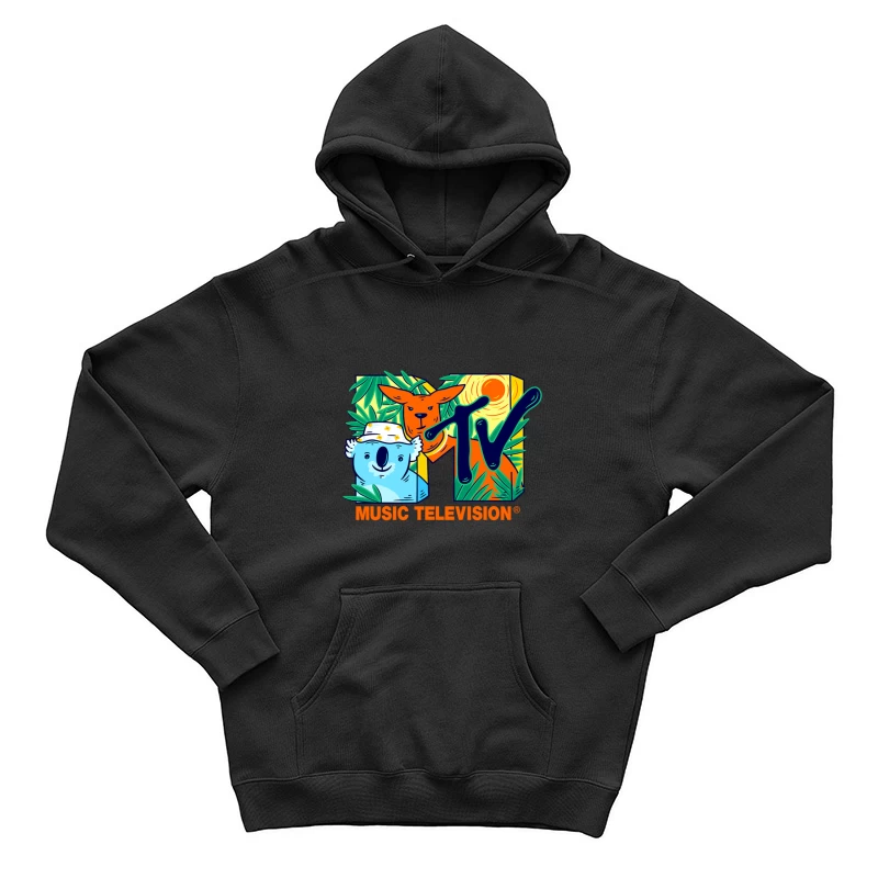 Australisches MTV-Logo mit Koala und Känguru Herren Pullover Hoodie