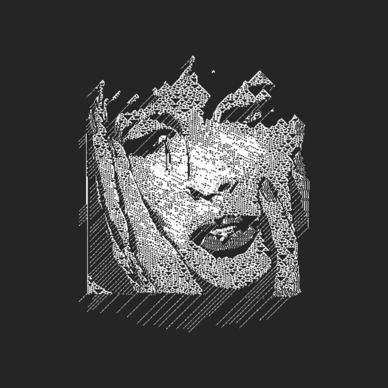 Crying Girl Pop Art Abstract Design Female Pullover Sweatshirt