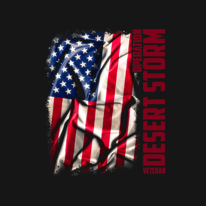 Drapeau Américain Déchiré - Opération Desert Storm Homme Manches Longues T-Shirt