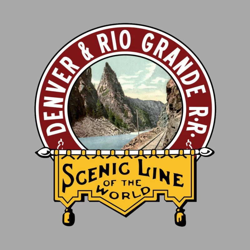 Denver and Rio Grande Male Pullover Hoodie