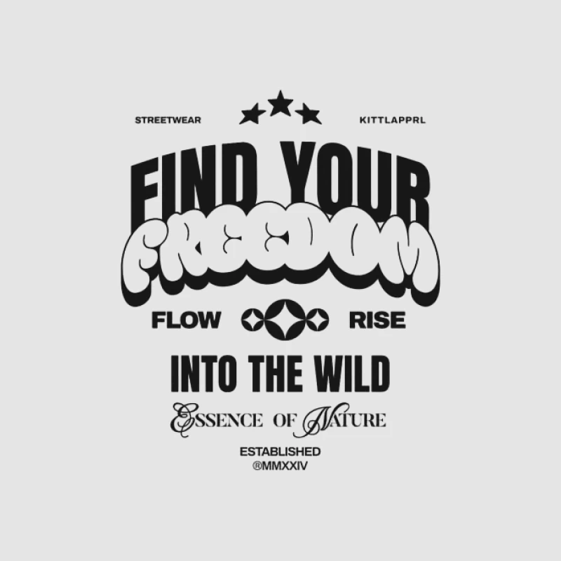 Finde deine Freiheit in der Wildnis Herren Pullover Hoodie