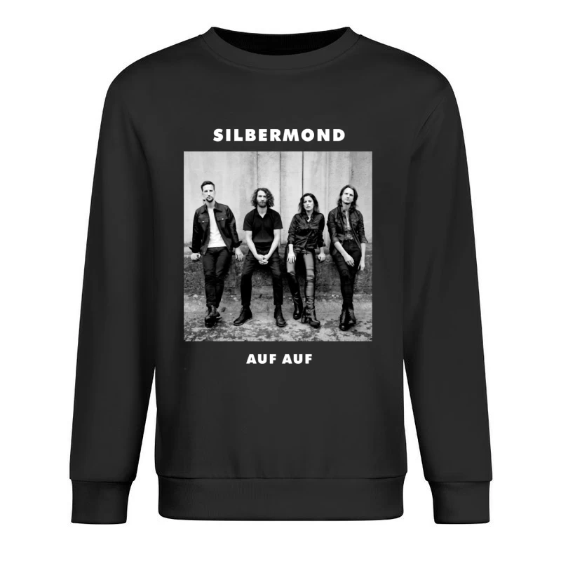 German Rock Band Silbermond - Black and White Promotional Photo Male Pullover Sweatshirt