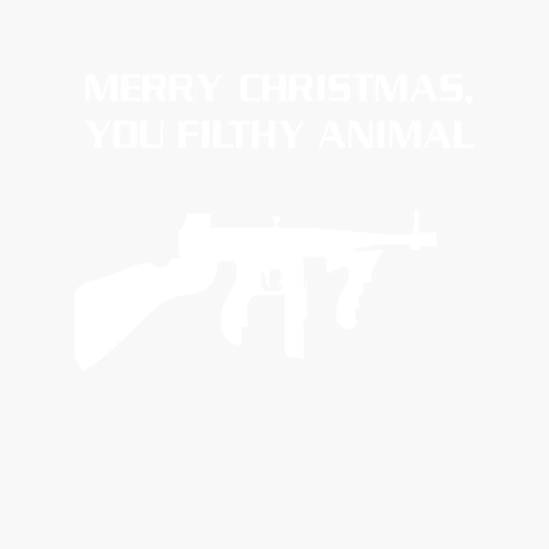 Merry Christmas You Filthy Animal Cotton Tote Bag