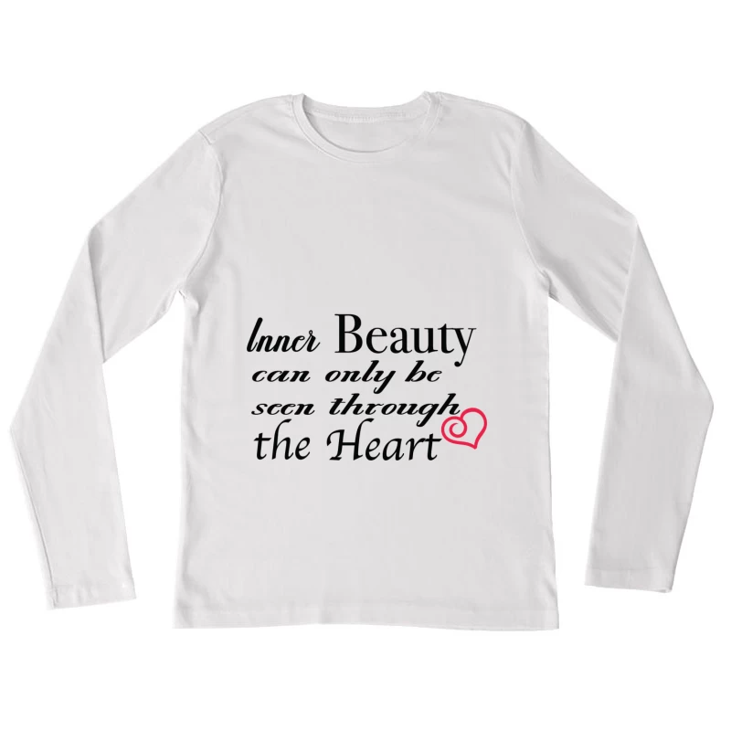 Beauté intérieure et cœur Femme Manches Longues T-Shirt