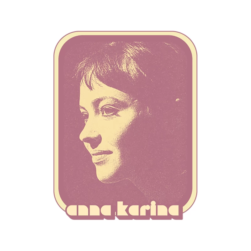 Anna Karina  60s Retro Fan Art Design Tapestry