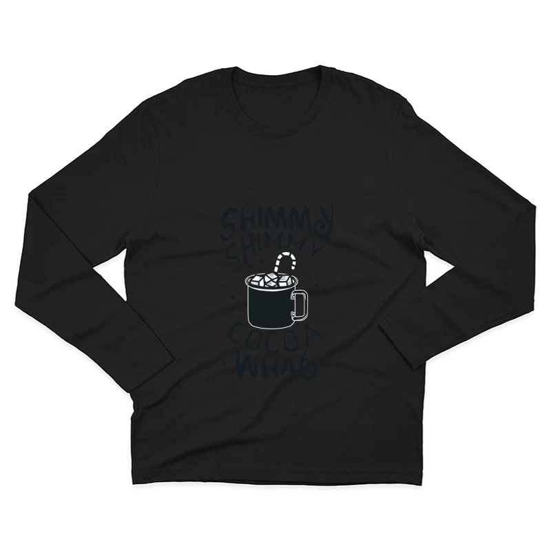 Boisson chaude avec marshmallows Homme Manches Longues T-Shirt