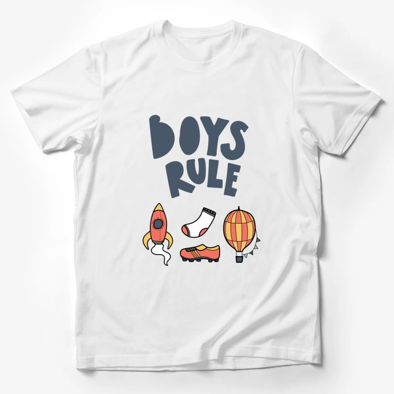 Illustration colorée de fusée et ballon Homme T-Shirt