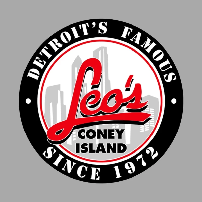 Leo's Coney Island - Detroit's Famous Restaurant Logo Since 1972 Female Pullover Hoodie