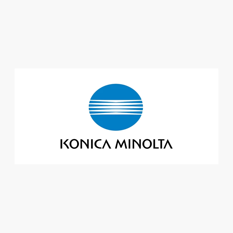 Konica Minolta: Blue and White Corporate Logo Coffee Mug