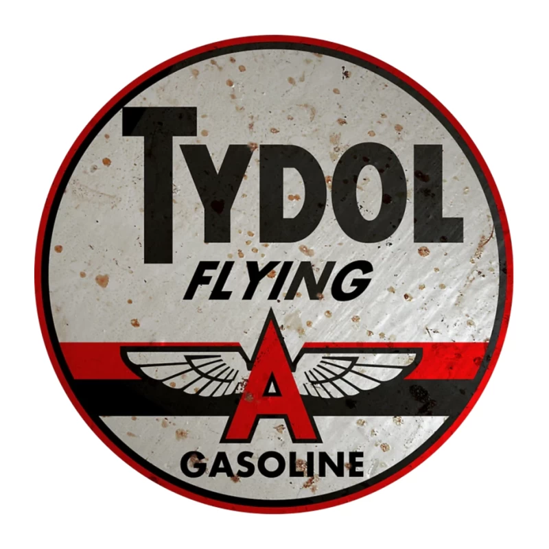 Vintage Tydol Flying A Gasoline Station Logo Sign Pin