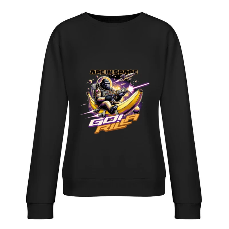 Singe dans l'Espace Femme Sweat-shirt à enfiler